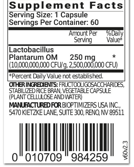 Buy P3-OM Probiotics - 60 capsules UK online