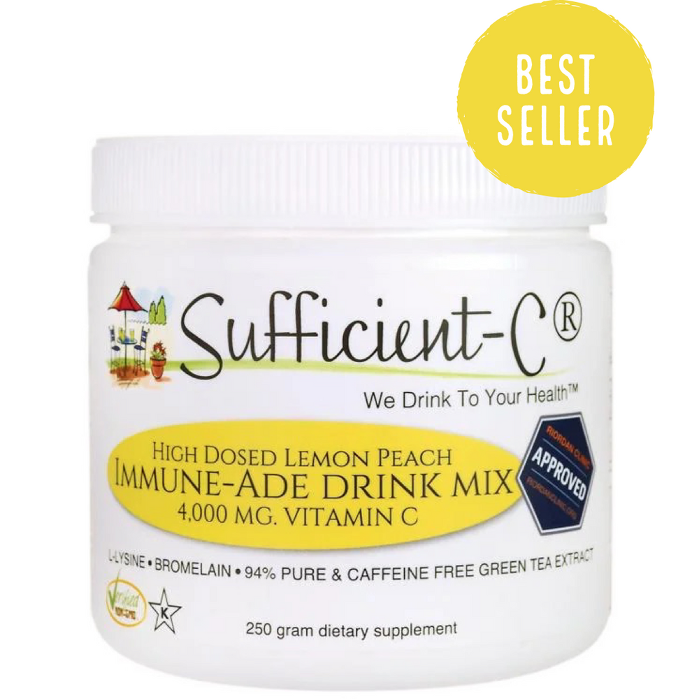 Buy Sufficient-C® High Dose Lemon Peach Immune-Ade drink mix - 250 gram size UK online