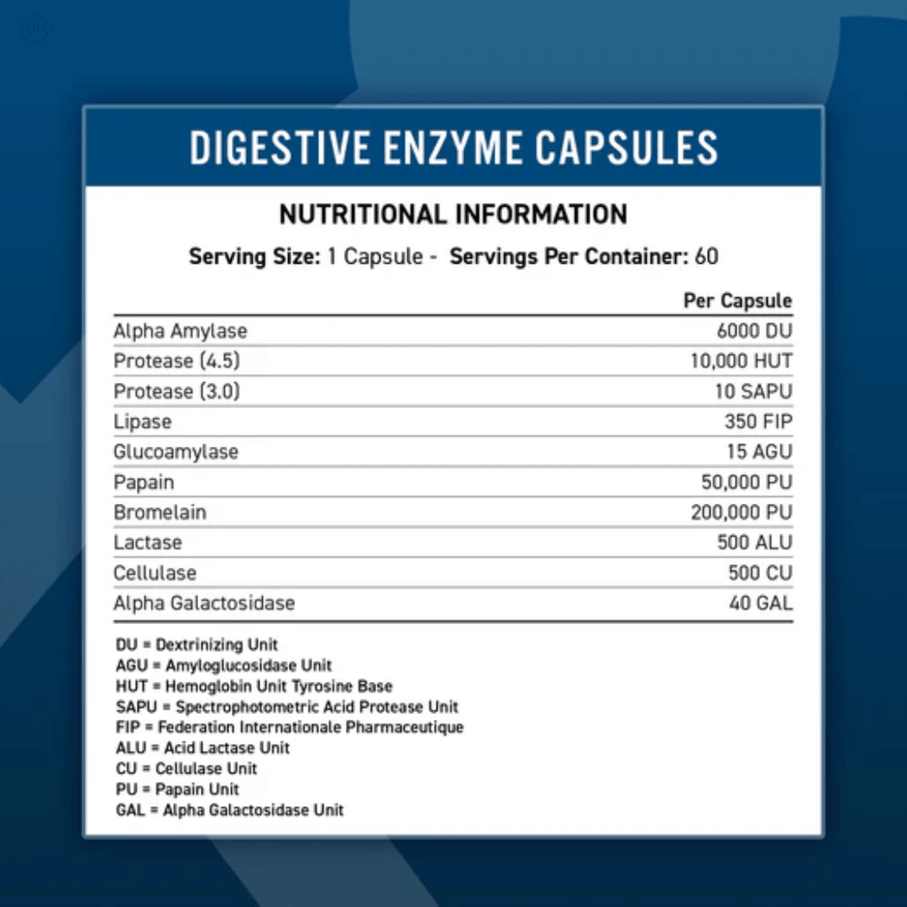 Buy Digestive Enzyme Capsules - 60 Servings UK online