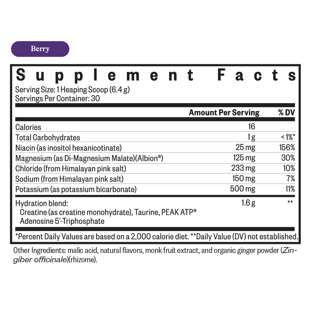 Buy Optimal Electrolyte | Berry Flavour | 192g | Seeking Health UK online