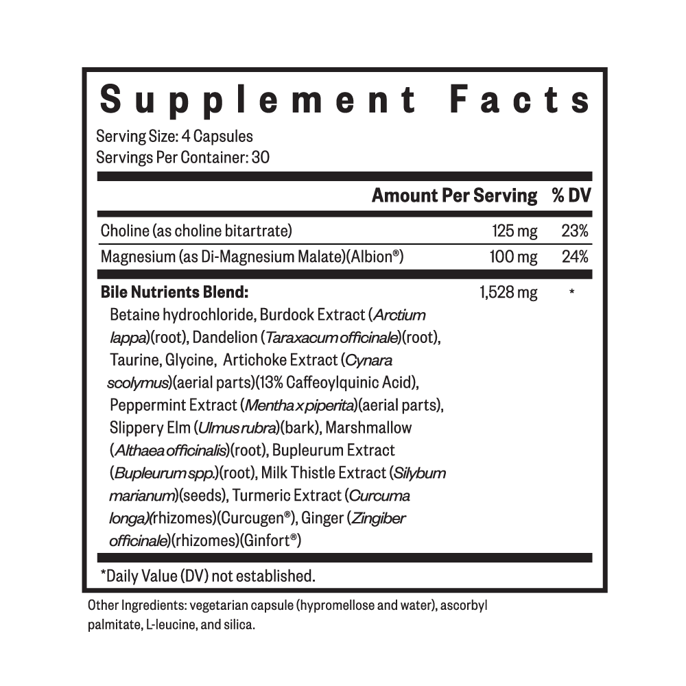 Buy Bile Nutrients | 120 Capsules UK online