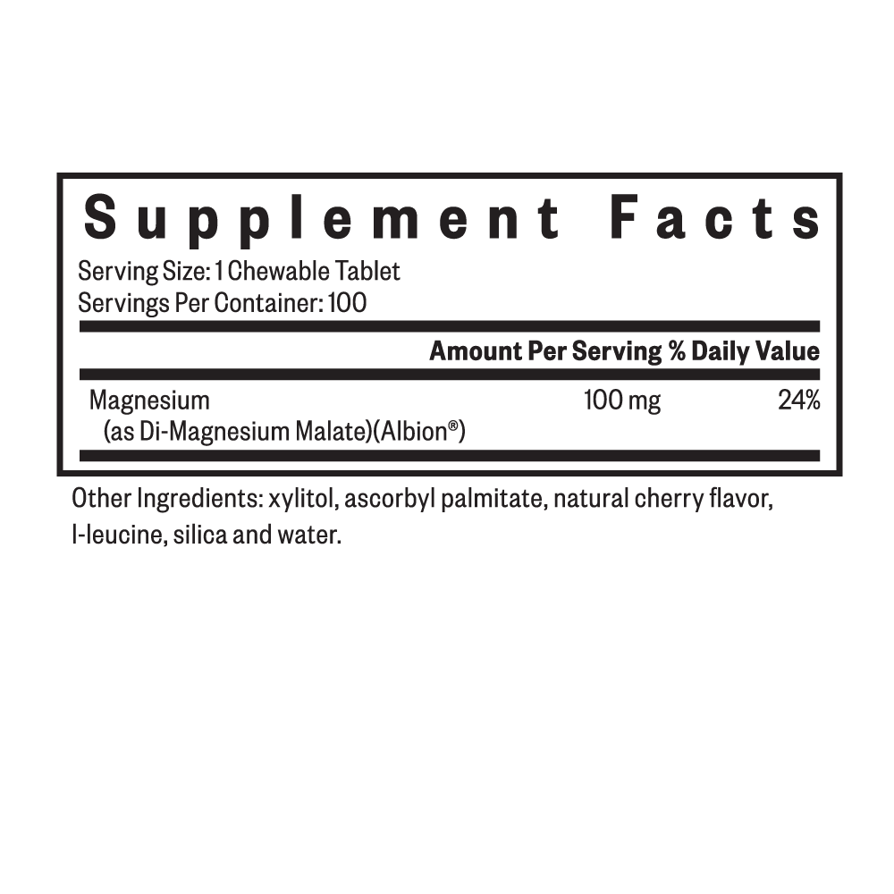Seeking Health Magnesium Malate Chewable | 100 Tablets UK online