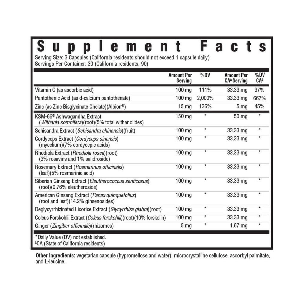 Buy Stress Nutrients | 90 Capsules UK online