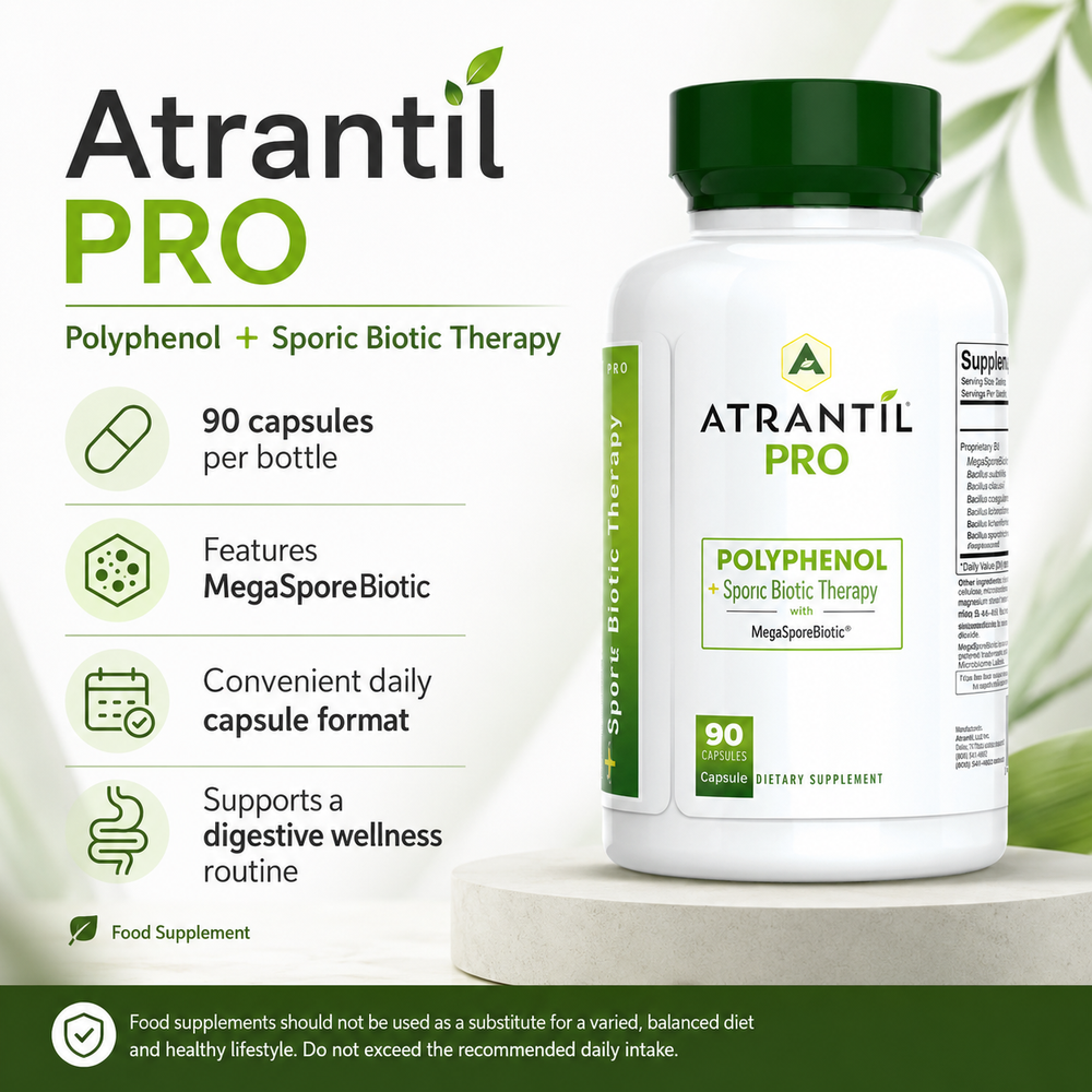 Buy Atrantil PRO, Polyphenol & Spore Biotic Therapy | 90 Capsules UK online