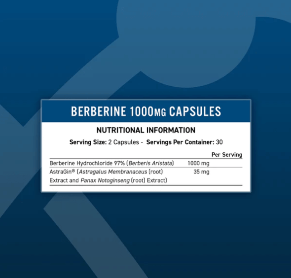 Buy Berberine | 60 Capsules | 1000mg UK online