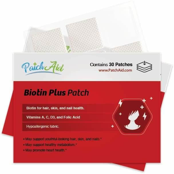 Buy Biotin Plus Vitamin 30 Patches for Hair, Skin, and Nails | PatchAid UK online