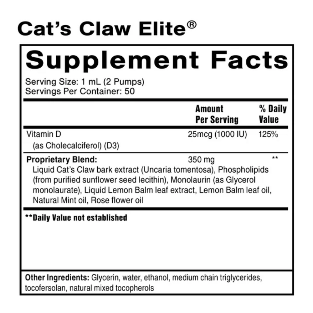 Buy Cat's Claw Elite Nanoemulsified | 50ml UK online