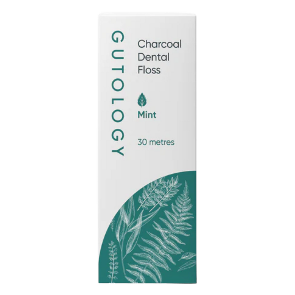 Charcoal Dental Floss (Made from Bamboo) Mint - Gutology