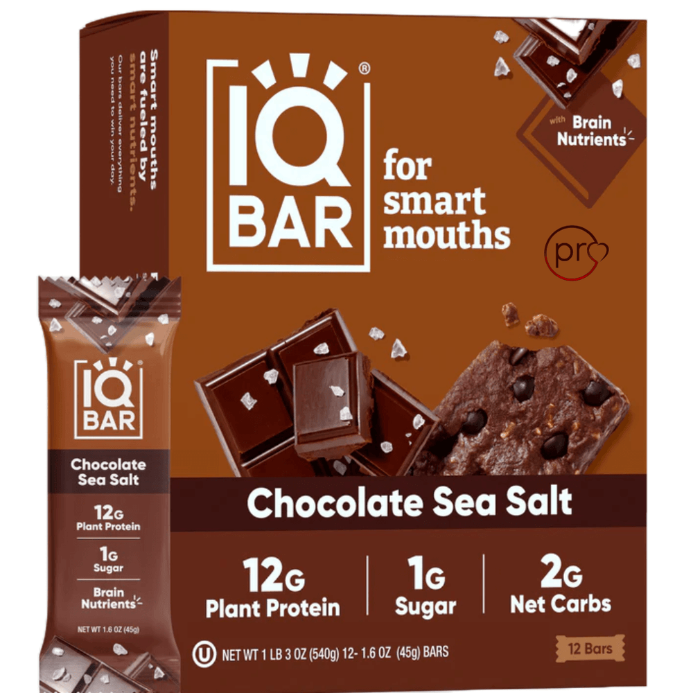 Buy Chocolate Sea Salt - 12 Bars - IQBAR UK online