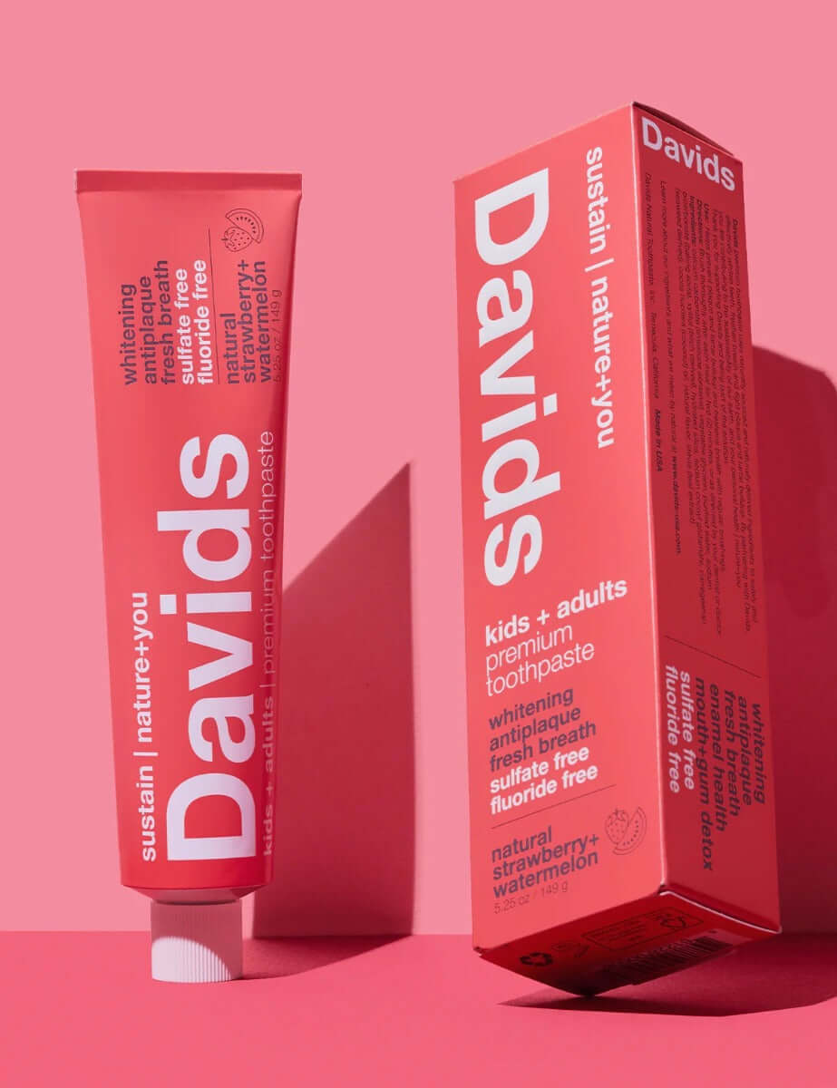 Buy Davids Premium Toothpaste | Kids & Adults | Strawberry Watermelon UK online