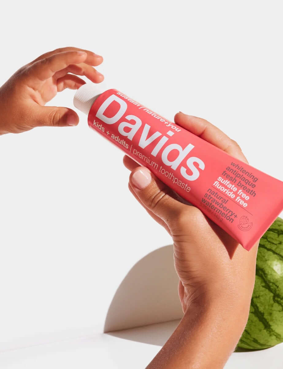 Buy Davids Premium Toothpaste | Kids & Adults | Strawberry Watermelon UK online