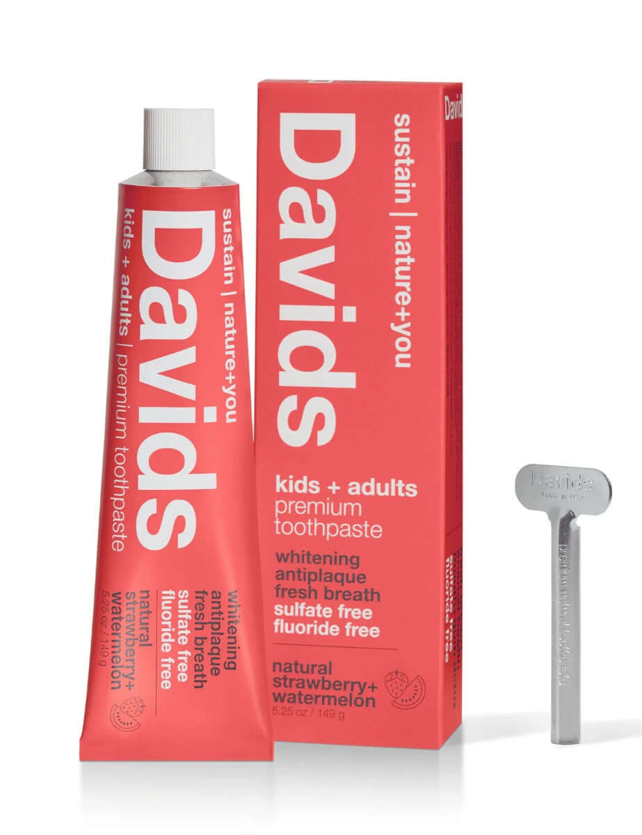 Buy Davids Premium Toothpaste | Kids & Adults | Strawberry Watermelon UK online
