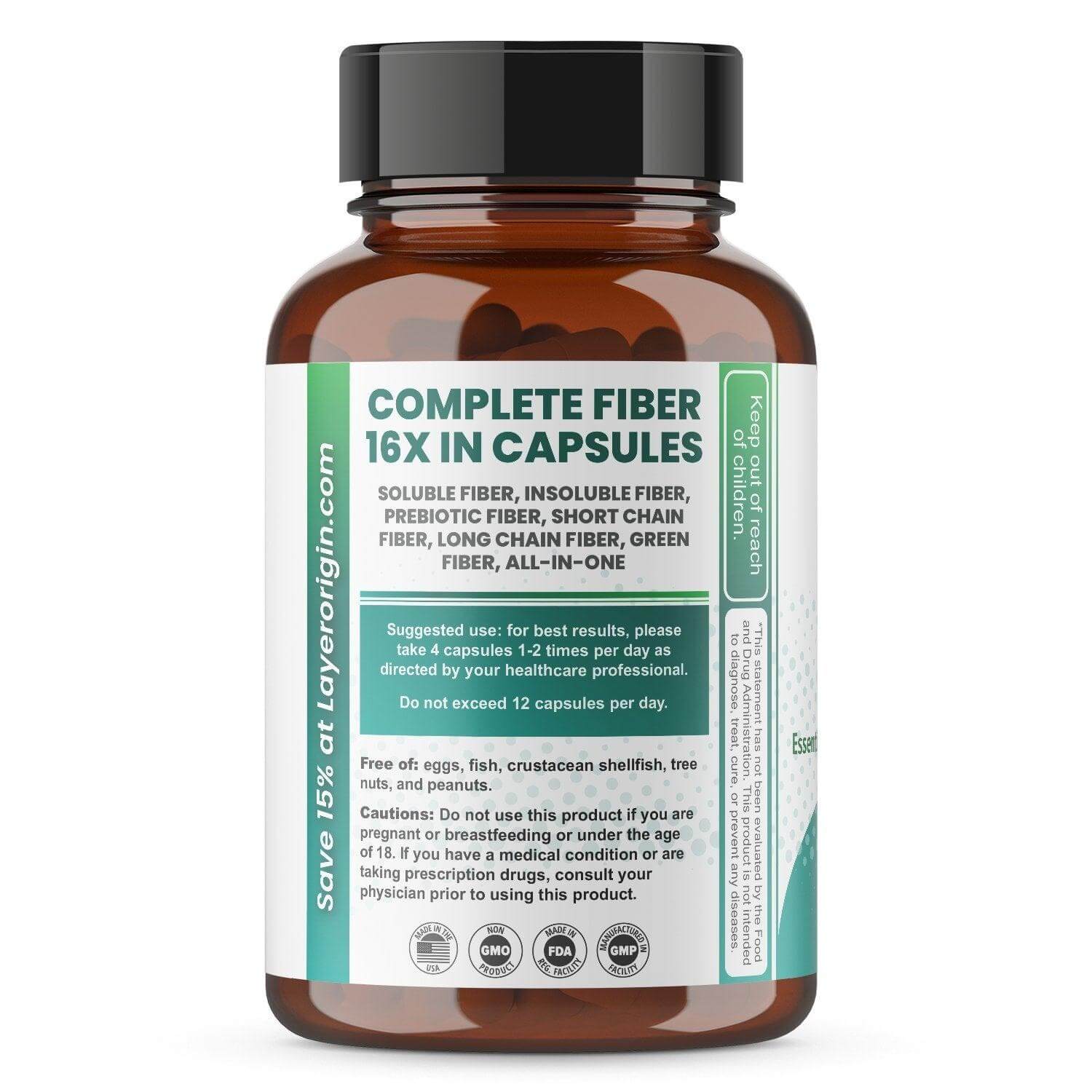 Buy Diverse Fiber 16X | 120 Capsules | Layer Origin UK online