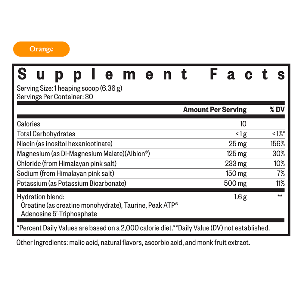 Buy Optimal Electrolyte Orange - 190.8g - Seeking Health UK online