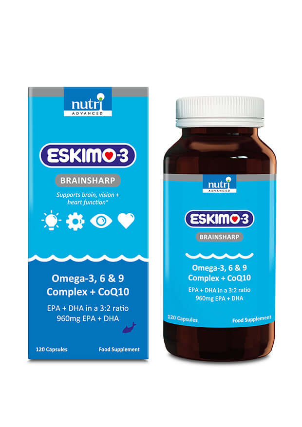 Buy Eskimo-3 Brainsharp Fish Oil 120 Capsules UK online