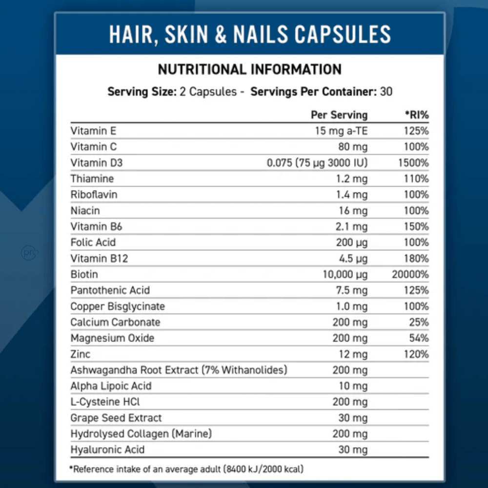 Buy Hair Skin and Nails Collagen - 60 Capsules UK online