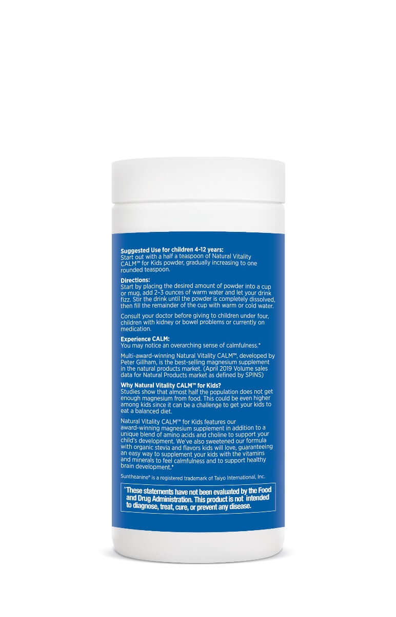 Buy Natural Vitality CALM Kids Magnesium Powder | Berry Flavour | 453 grams UK online
