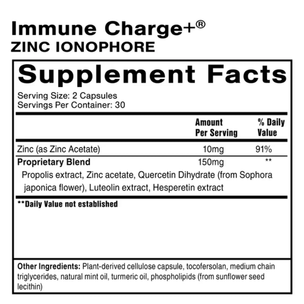 Buy Immune Charge+ Zinc Ionophore | 60 Softgels UK online