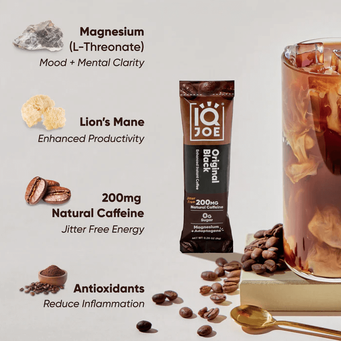 Buy IQJOE Original Black | 40 Coffee sachets UK online