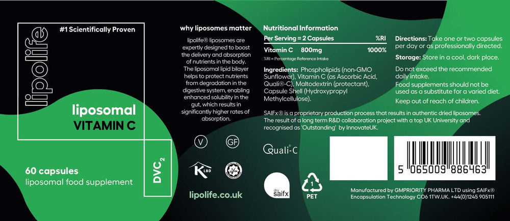 Buy Liposomal Vitamin C | 60 Capsules UK online