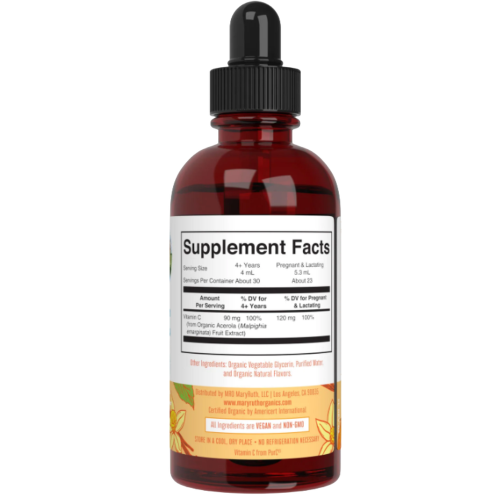 mary Ruths organic vitamin c drops orange vanilla - adults and kids - proactive healthcare uk