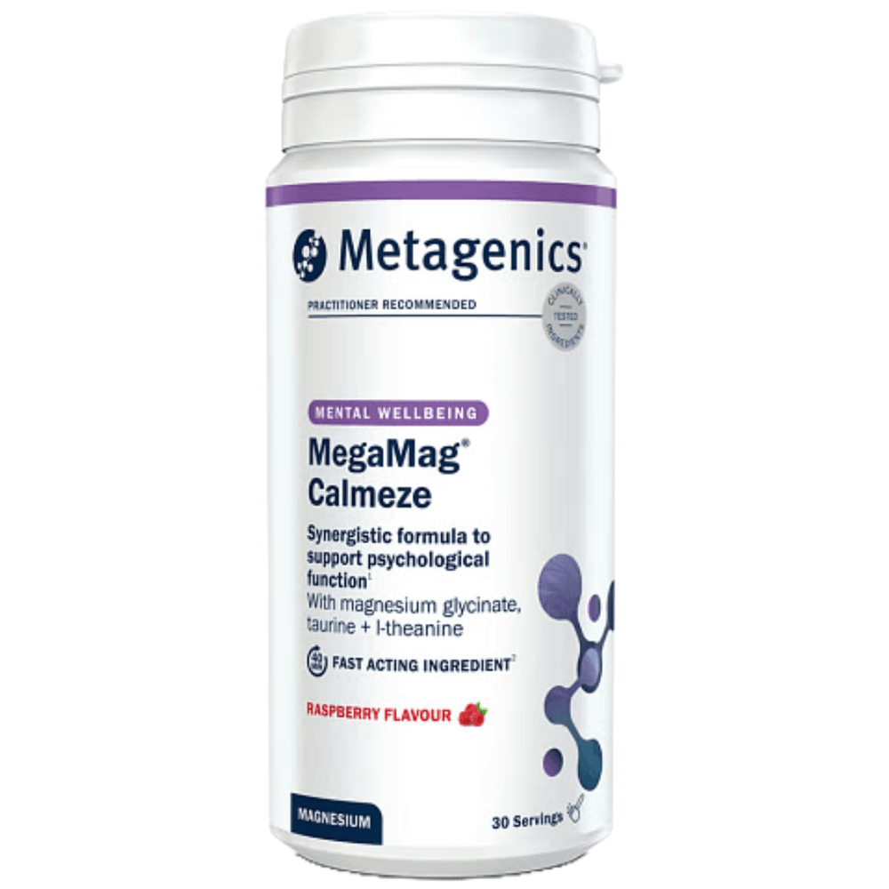 Buy MegaMag Calmeze | Raspberry | 30 Servings | Metagenics UK online