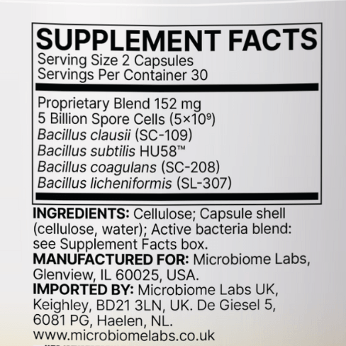 Buy Mega Sporebiotic | SPORES ONLY Formula | 5 Billion CFU | 60 Capsules UK online