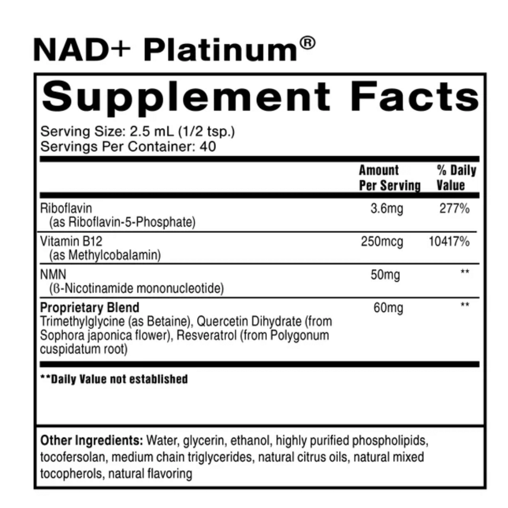 Buy NAD+ Platinum | 100ml UK online