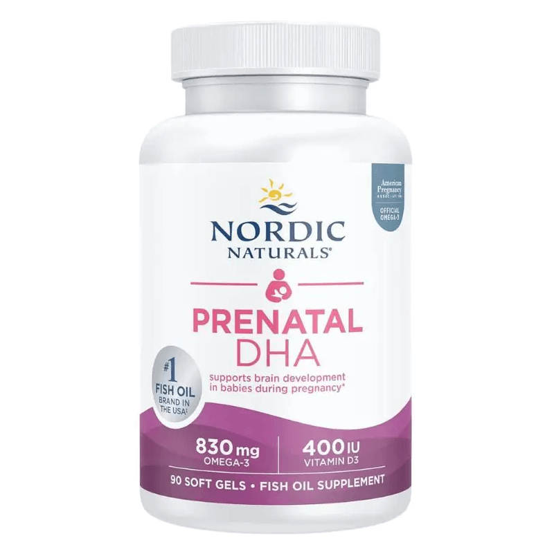 Buy Prenatal DHA 830mg Omega-3 + 400iu D3 Unflavored Softgels 90 UK online