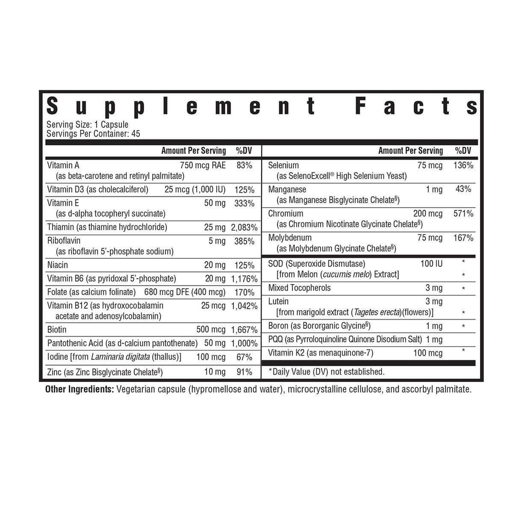 Buy Multivitamin One MF | 45 veg Capsules UK online