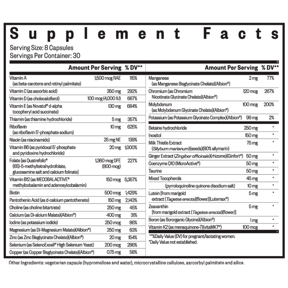 Buy Optimal Prenatal | 240 Capsules | Seeking Health UK online