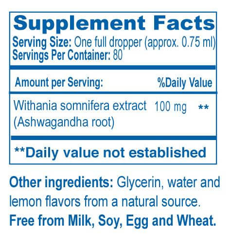 Buy Adult Ashwagandha Drops 60ml | Ayush Herbs UK online