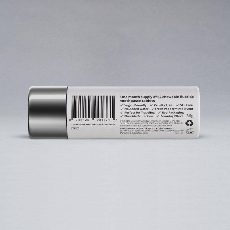 Buy Toothpaste Tablets | Polished London | 62 Chewable tablets UK online