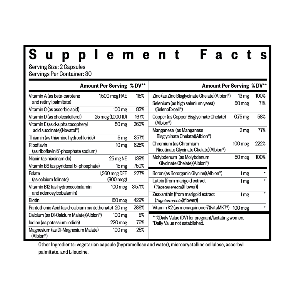 Buy Prenatal Essentials | Methyl Free | Seeking Health | 60 Caps UK online