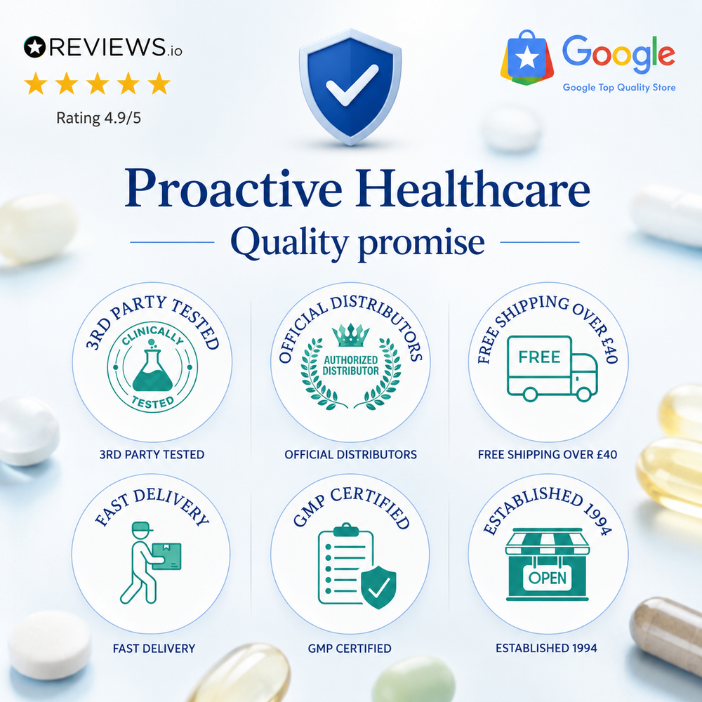 Proactive Healthcare - top rated supplement store - quality promise