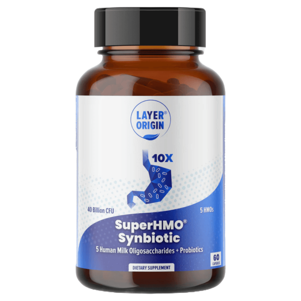 Buy SuperHMO Synbiotic 5 HMOs +10 Probiotics | 60 Capsules UK online