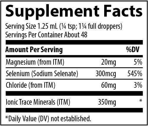 Buy Ionic Selenium (300 mcg) 2oz | Trace Minerals UK online