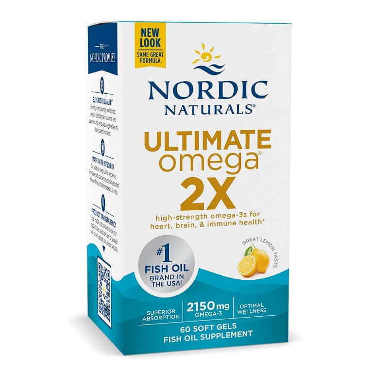 Buy Ultimate Omega 2X | 2150mg Lemon | 60 Softgels UK online