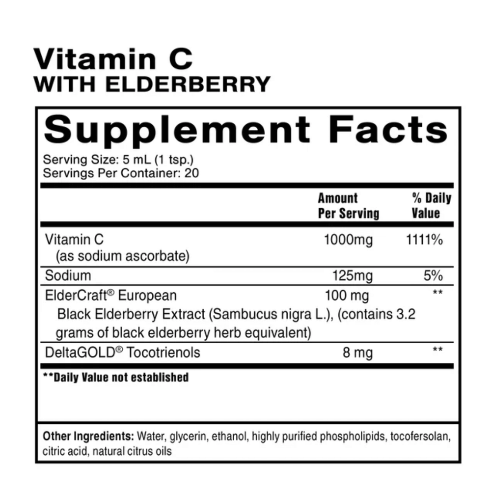 Buy Vitamin C + Elderberry | 100ml UK online