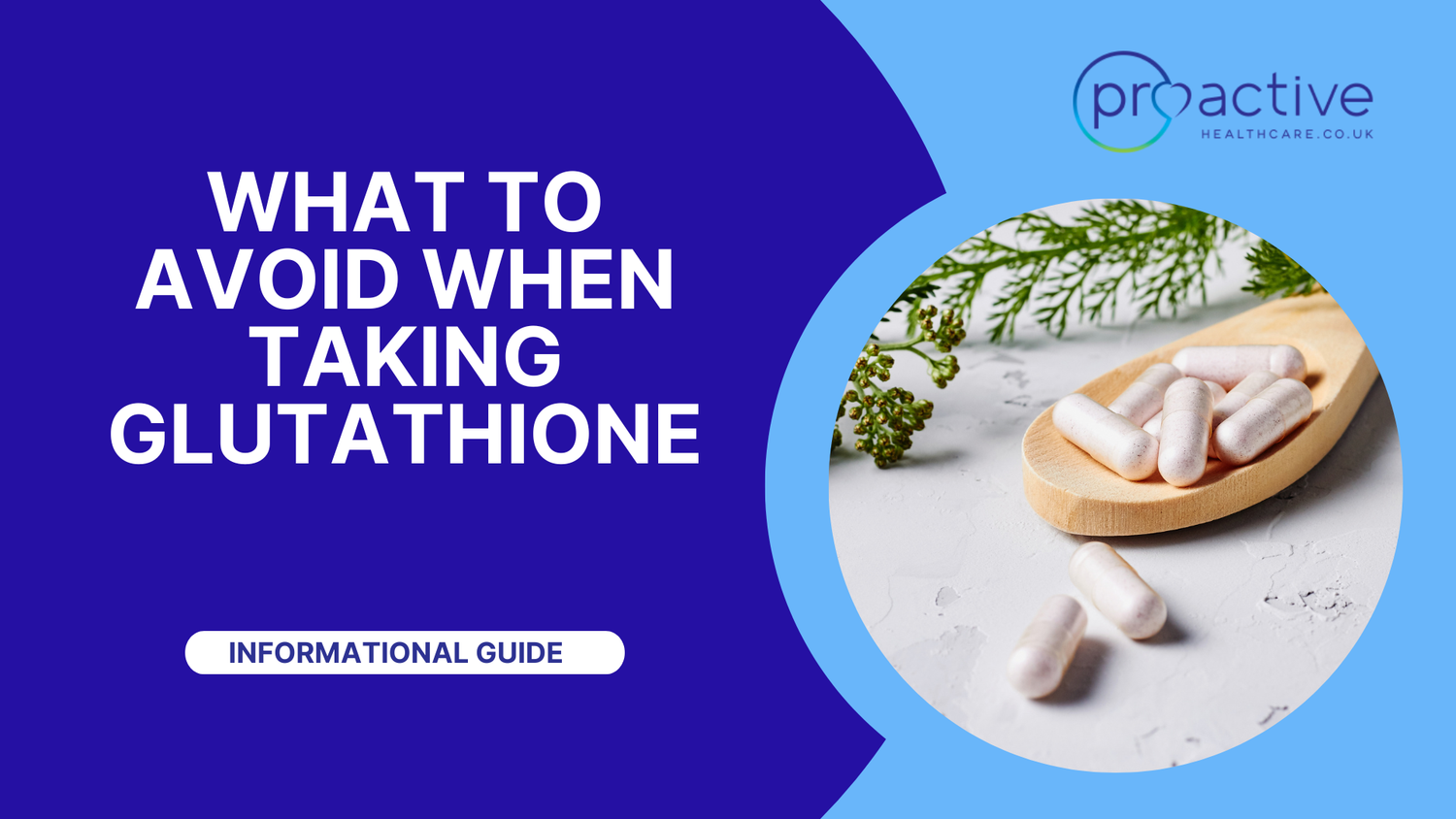 What to avoid when taking Glutathione