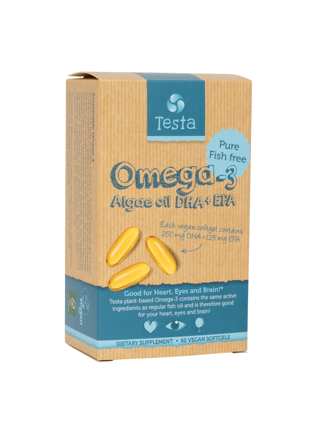 Buy Testa | Omega-3 Algae Oil EPA+DHA | 60 Soft Gels UK