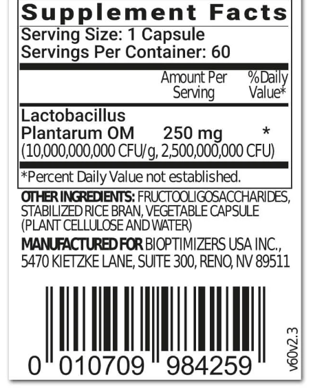 Buy P3-OM Probiotics - 60 capsules UK