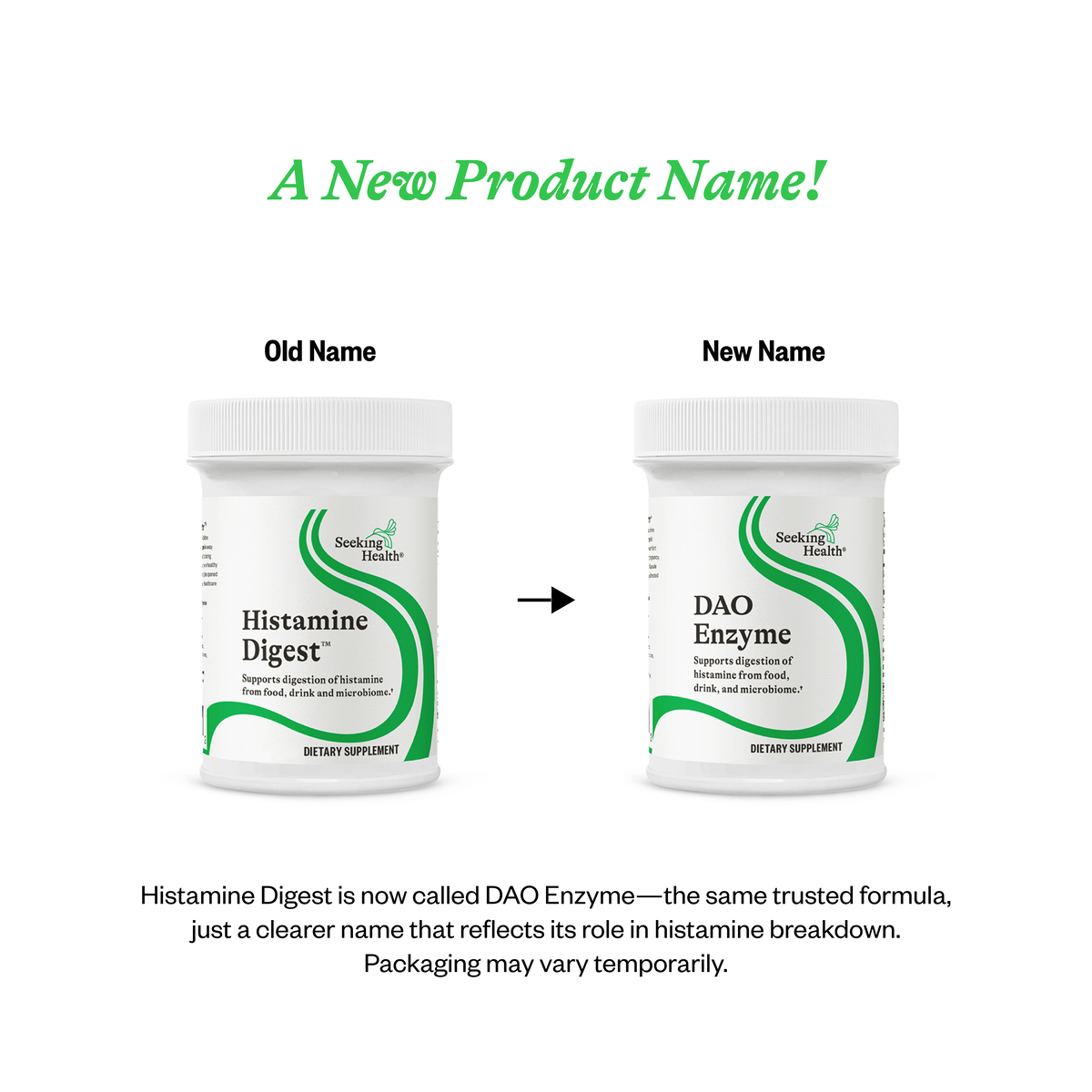 DAO Enzyme (Formerly Histamine Digest) | 90 Capsules | Seeking Health