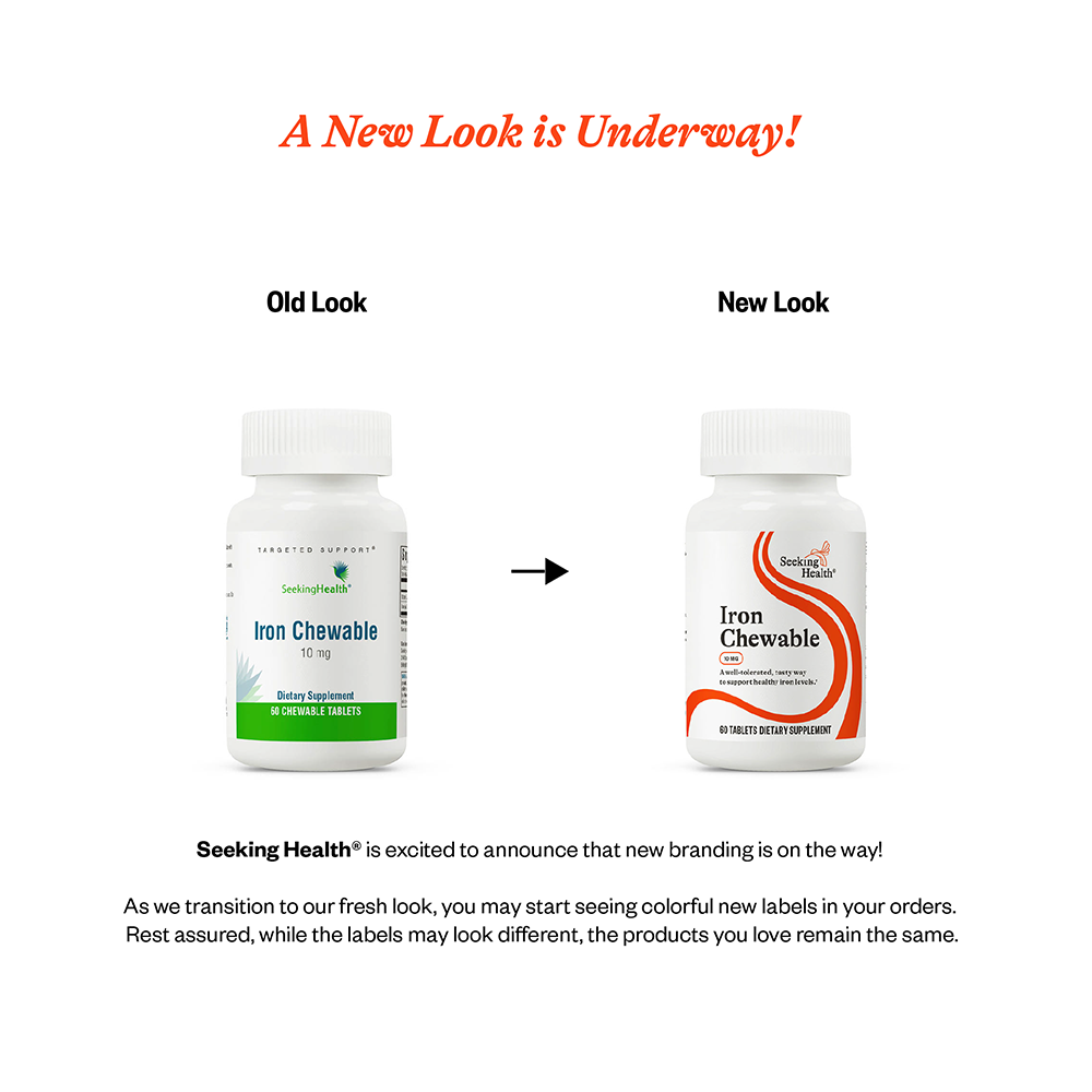 Buy Iron Chewable | 60 Tablets | Seeking Health UK