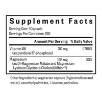 Magnesium Plus | With Vitamin B6 | 100 Capsules | Seeking Health