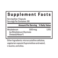 Buy Molybdenum 500 | 90 Capsules | Seeking Health UK