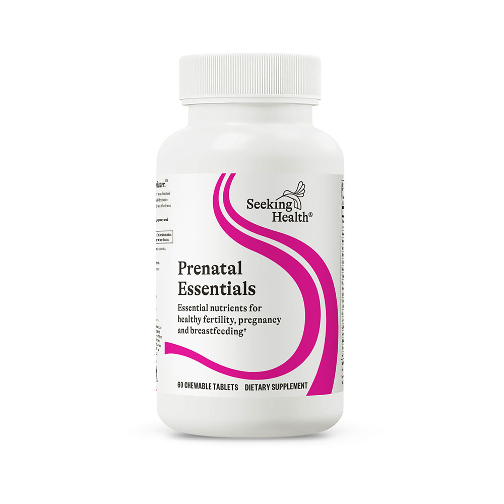 Buy Prenatal Essentials Chewable | 60 Tablets | Seeking Health UK online
