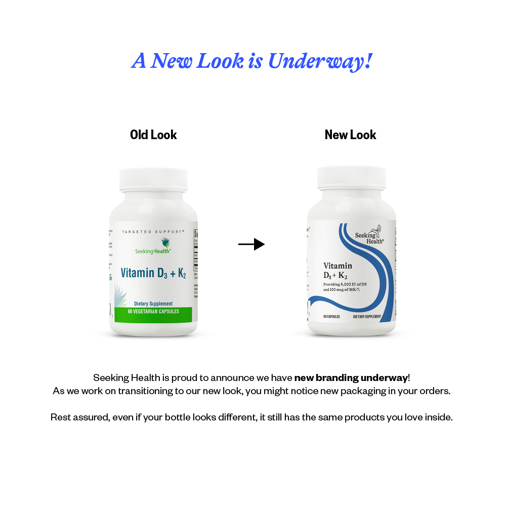 Buy Vitamin D3 + K2 | 60 Capsules | Seeking Health UK