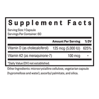 Buy Vitamin D3 + K2 | 60 Capsules | Seeking Health UK