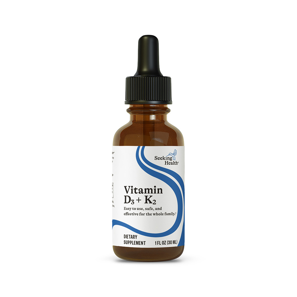 Buy Vitamin D3 + K2 Drops | 30ml | 900 drops - Seeking Health UK online